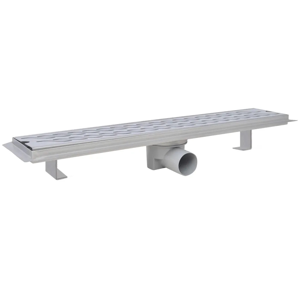 Canaletta di Drenaggio Lineare Doccia 630x140 mm Acciaio Inox 142184