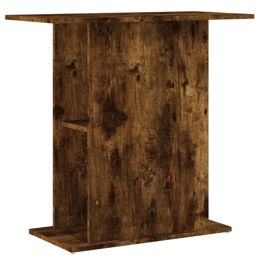 Supporto Acquario 75x36x72,5 cm Legno Multistrato Rovere Fumo 833652