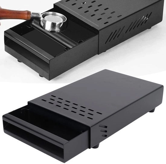 Set di Caffè Portatile con Lame in Acciaio Inossidabile - Carrello Removibile - Suola Antiscivolo - Contenitore per Caffè - Ideale per Uso Casa/Studio - Eccellente Portata di Caffè - Caffettiera Portatile con Lame a Martello