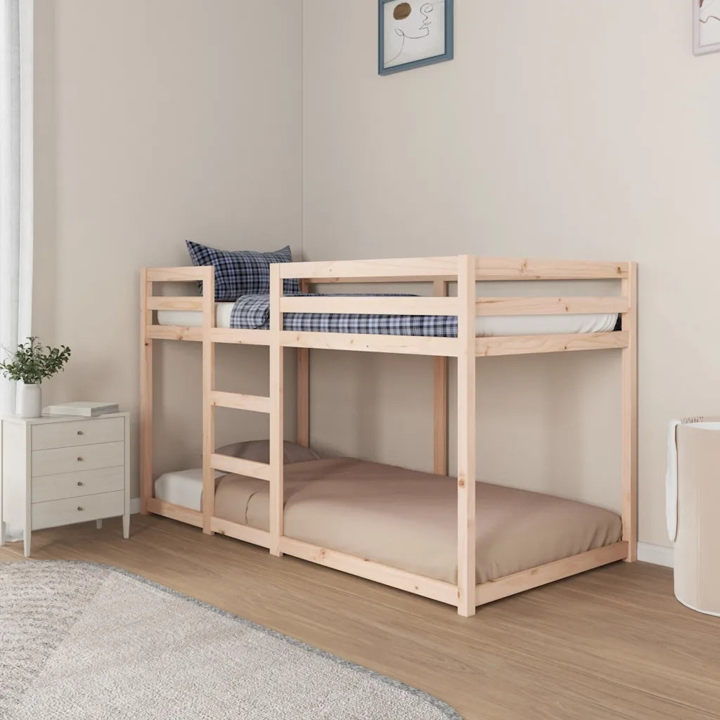 Letto a Castello senza Materasso 90x190 cm Legno di Pino 3206507