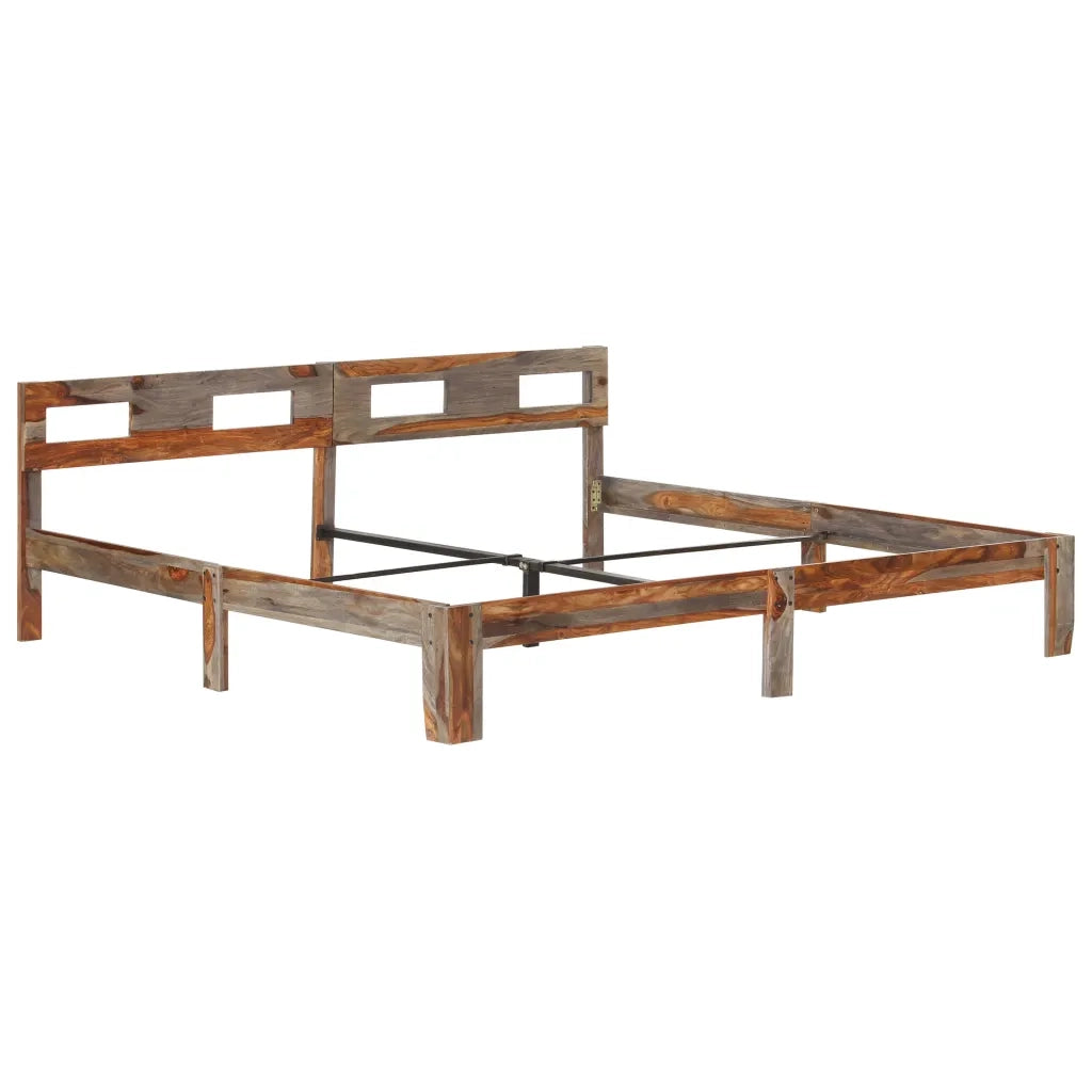 Giroletto senza Materasso in Legno Massello 200x200 cm