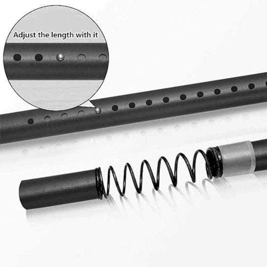 Maniglia per tende, asta per tende, alta, maniglia per tende per bagno, camera da letto, 2.6-3.1 m