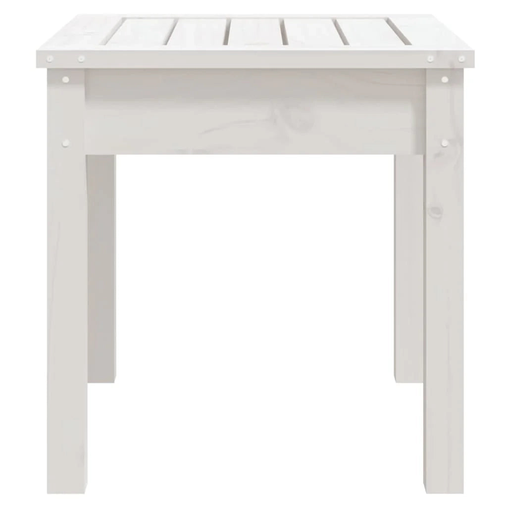 Panca da giardino mobili da esterno per patio terrazza bianca 50 x 44 x 45 cm legno di pino massiccio 02_0011653