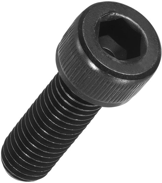 Viti interni a ghiaccio 20 pezzi - viti cilindriche sommerse - M8-1,25 x 25 mm - acciaio carbonio - nero ossidato - durature e affidabili - viti