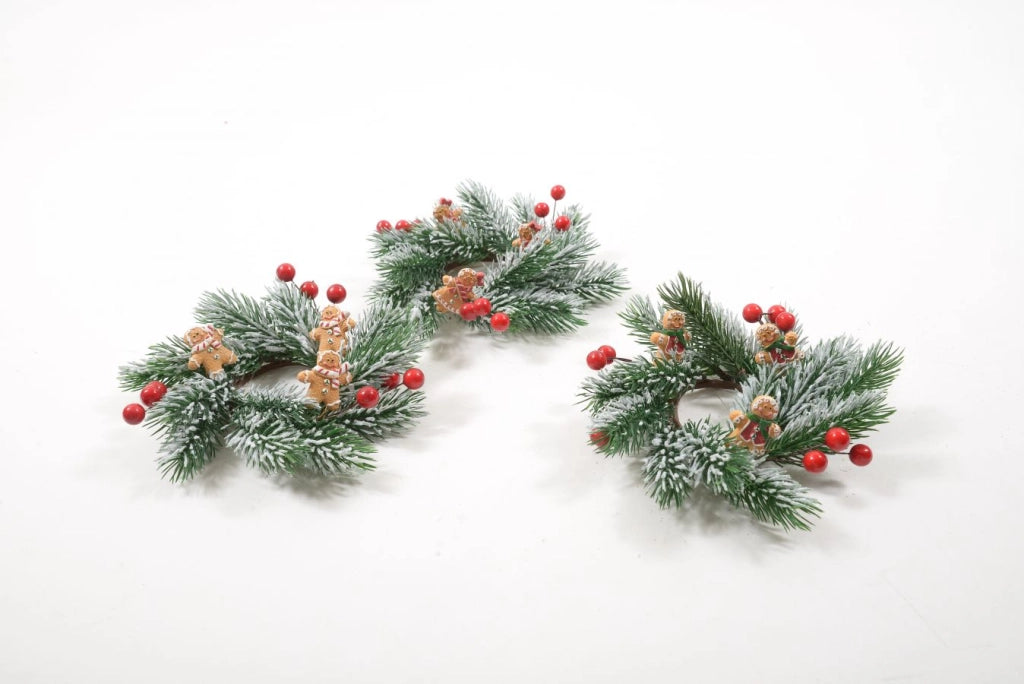 Girocandela "gingerbread" diam.18xh.5 cm assortito indicare modello