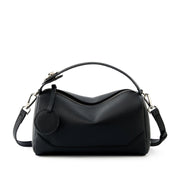 Borsa a tracolla da donna in vera pelle, nera