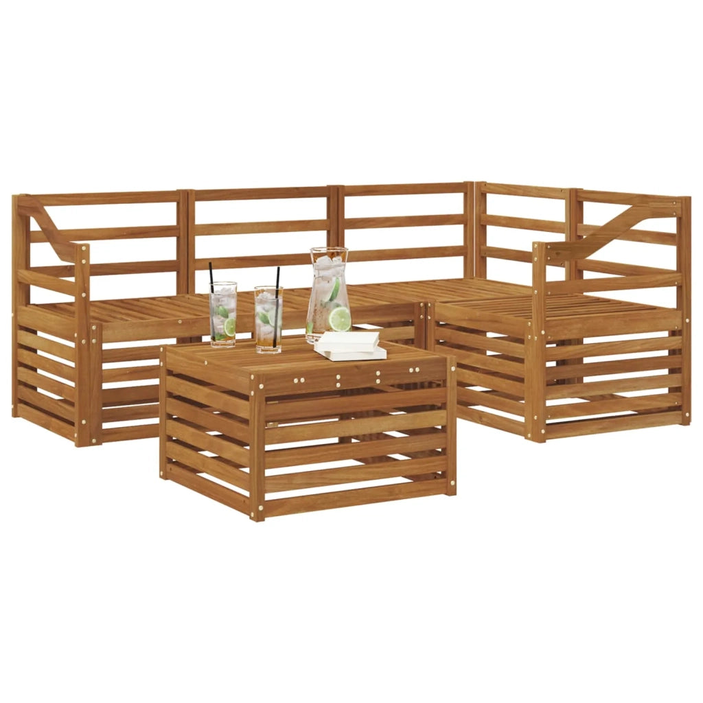 Set di divani da esterno 5 pcs Naturale 3374784