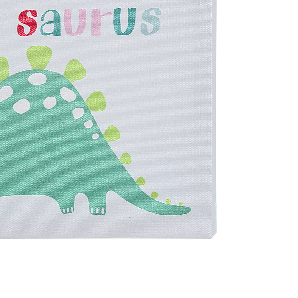 Set di 3 stampe su tela Multicolore 30 x 30 cm Dinosauri Nursery Kids Room Decor