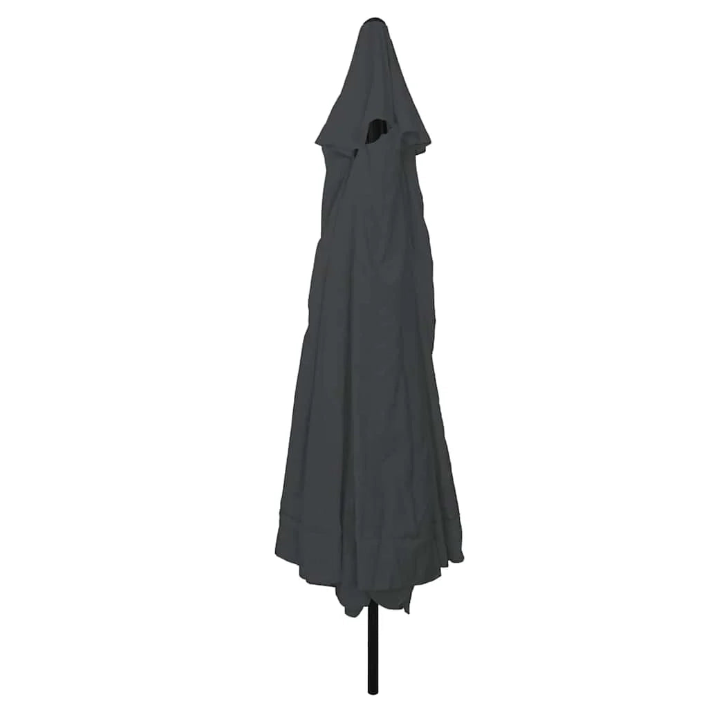Ombrellone da giardino pieghevole moderno 395 x 395 x 245 cm ombra ottimale stile pulito poliestere antracite 02_0058781