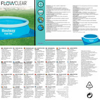 Bestway Telo di Protezione per Piscina Flowclear 335x335 cm 92092
