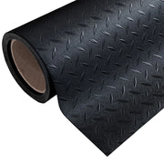 Rotolo Passatoia Copri Pavimento Gomma Pvc Ruvida Antiscivolo Tappeto Lamiera Isolante Nera 100x1500 cm
