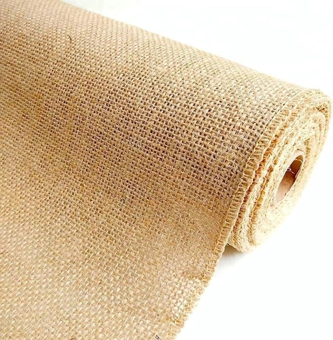 Tessuto Juta Naturale Premium - 330g/m², Altezza 1,40m - Vendita al Metro Lineare per Artigianato, Sartoria e Decorazione