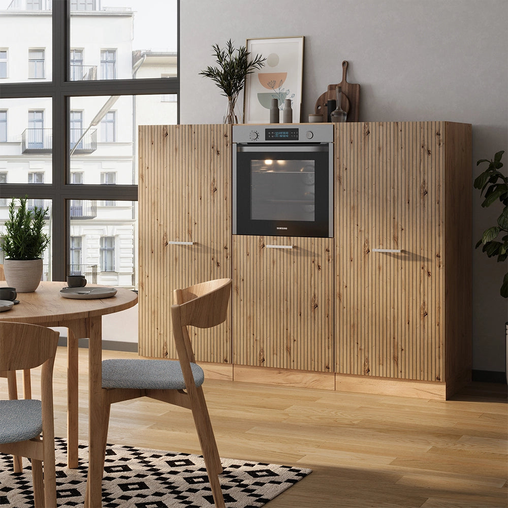 Vicco Cucine componibili piccole Rovere artigianale/rovere Goldkraft 180 cm senza piano di lavoro