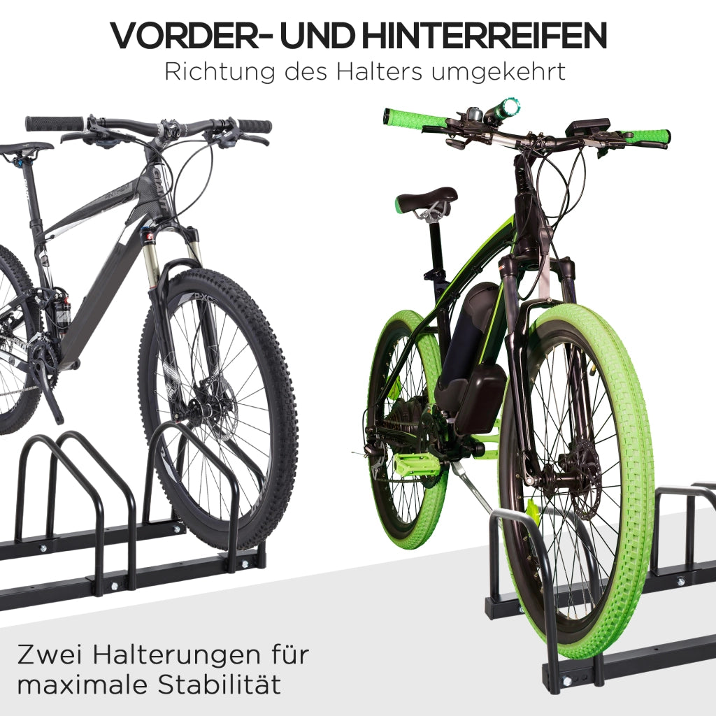 Portabiciclette per 4 Biciclette ¨C zephmum ¨C Acciaio 110x33x27 cm