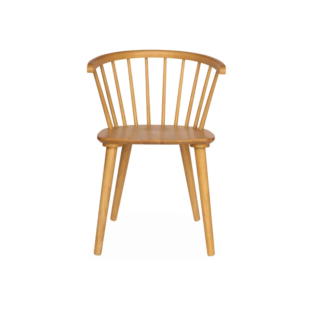 Set di 4 sedie in legno, marrone naturale