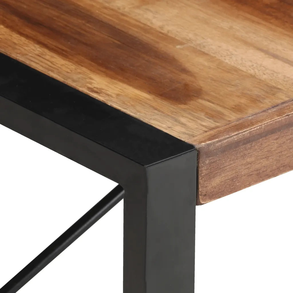 Tavolino 140x70x40 cm in Legno Massello con Finitura Sheesham cod mxl 22751