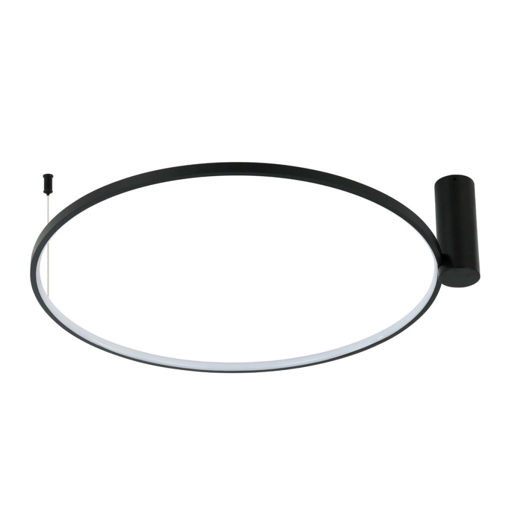 Plafoniera LED Ring CCT 50W Ø90cm nera Light Prestige