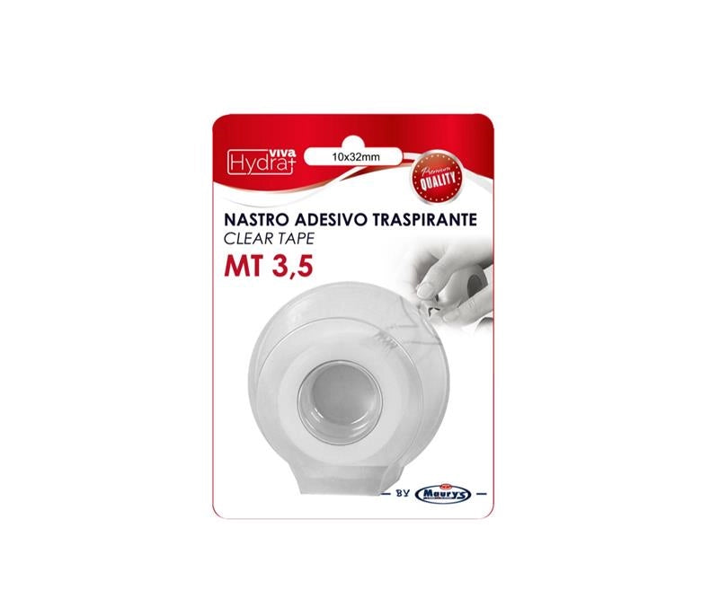 MAURY'S NASTRO ADESIVO TRASPIRANTE 10X32 MM CLEAR TAPE 3,5 METRI