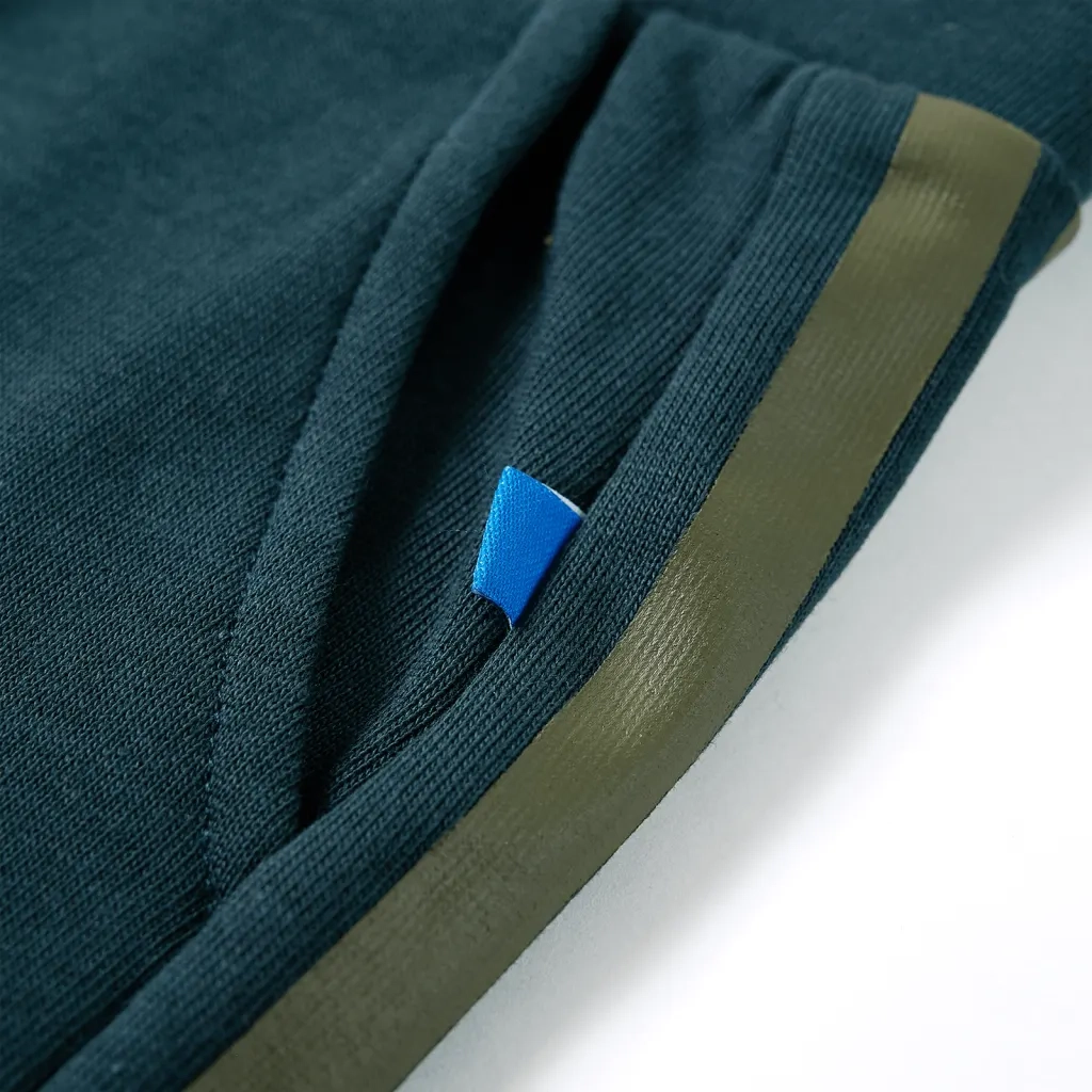 Pantaloni Tuta per Bambini con Coulisse Verde Muschio 140