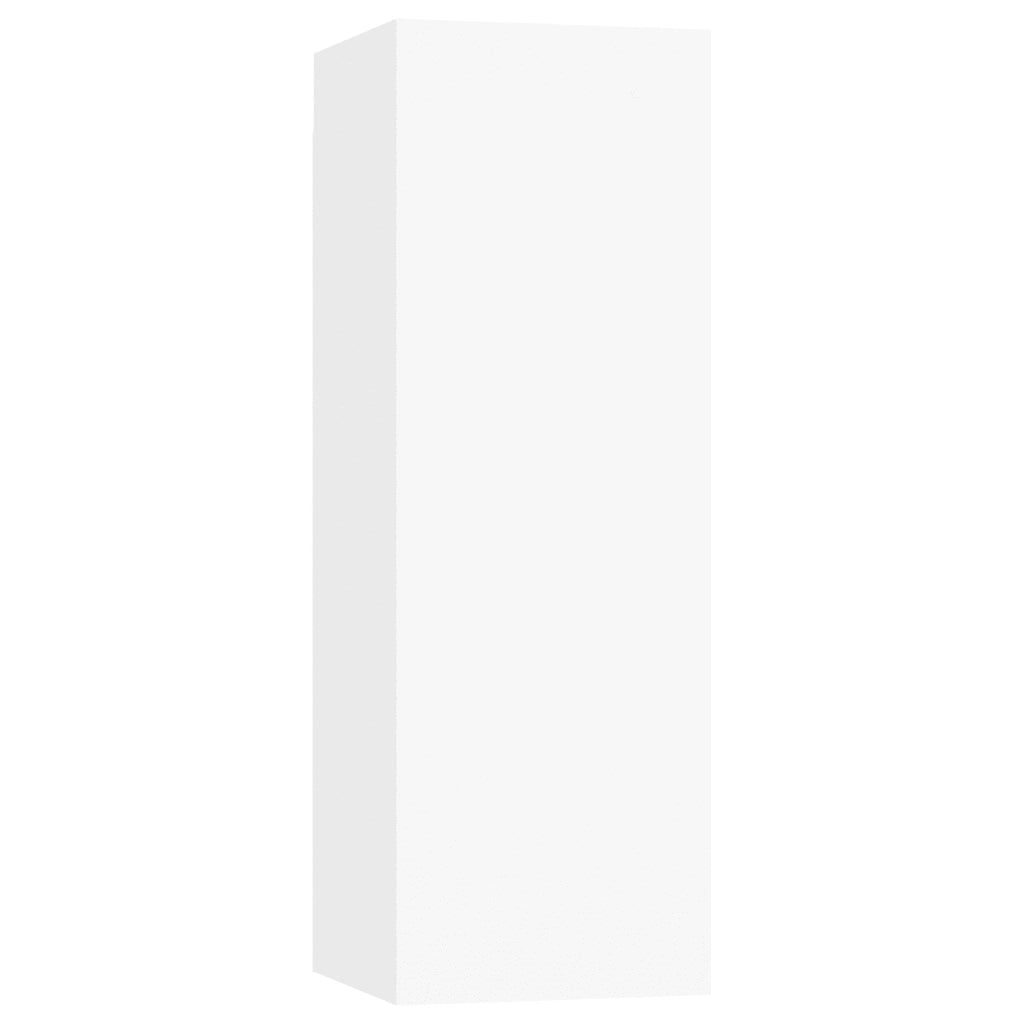 Set di Mobili Porta TV 5 pz Bianco in Legno Multistrato