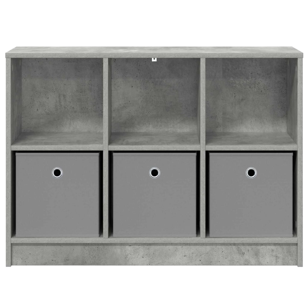 Credenza con cassetto Grigio cemento 88,5 x 27,5 x 63,5 cm