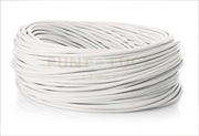 Rolla 50 mt cavo elettrico 2x0,75 mm rivestito in tessuto bianca