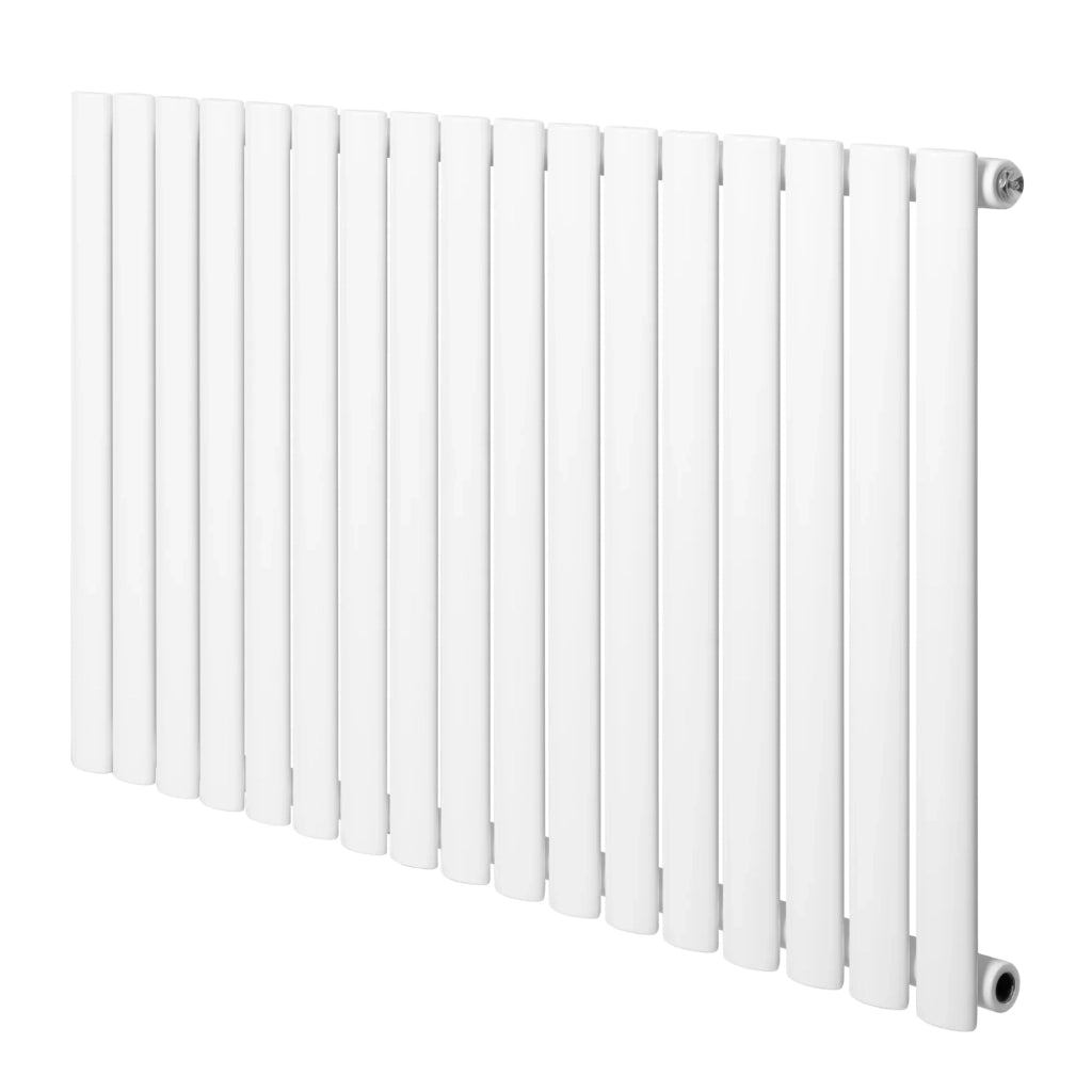 Radiatore Orizzontale Design Ovale Colonna Singola Bianco 600x1020 mm