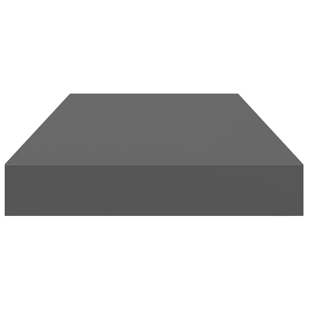 Scaffali a Parete 4 pz Grigio Lucido 50x23x3,8 cm in MDF cod mxl 32857