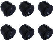 Schaltrelais Premium - Interruttori per auto, barca, elettrodomestici 6 pezzi neri.