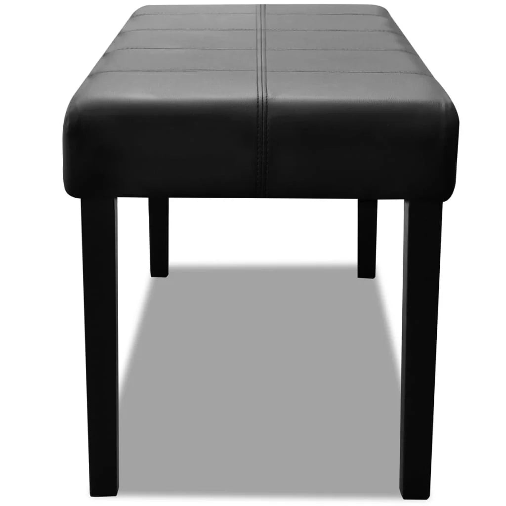 Panca/lounge 106 x 43 x 46 cm in materiale sintetico di alta qualità nero 02_0021263
