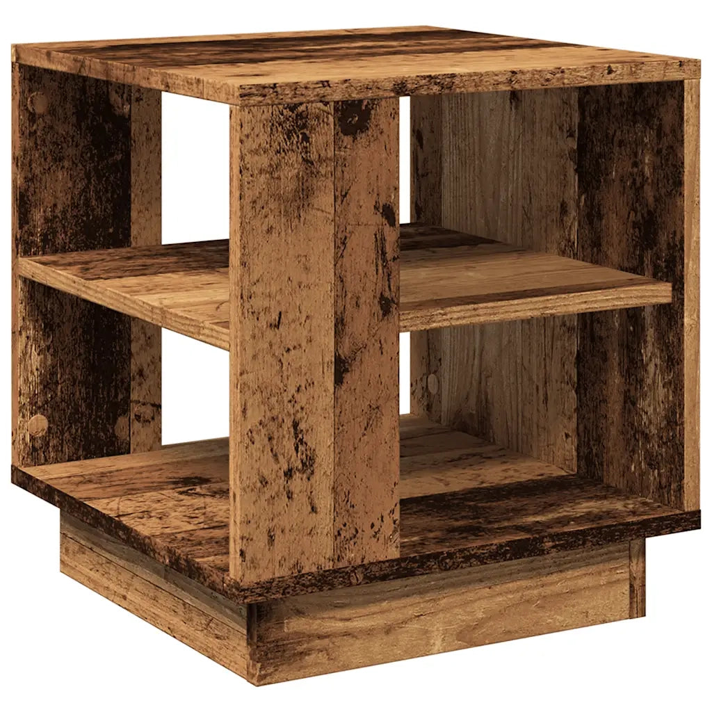 Tavolino da Salotto Legno Antico 40x40x43 cm Legno Multistrato 856804