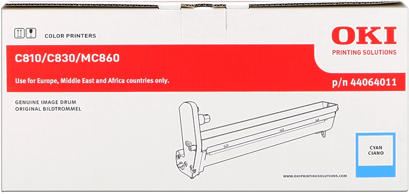 ORIGINAL OKI Tamburo ciano 44064011 C810/830 ~20000 Seiten