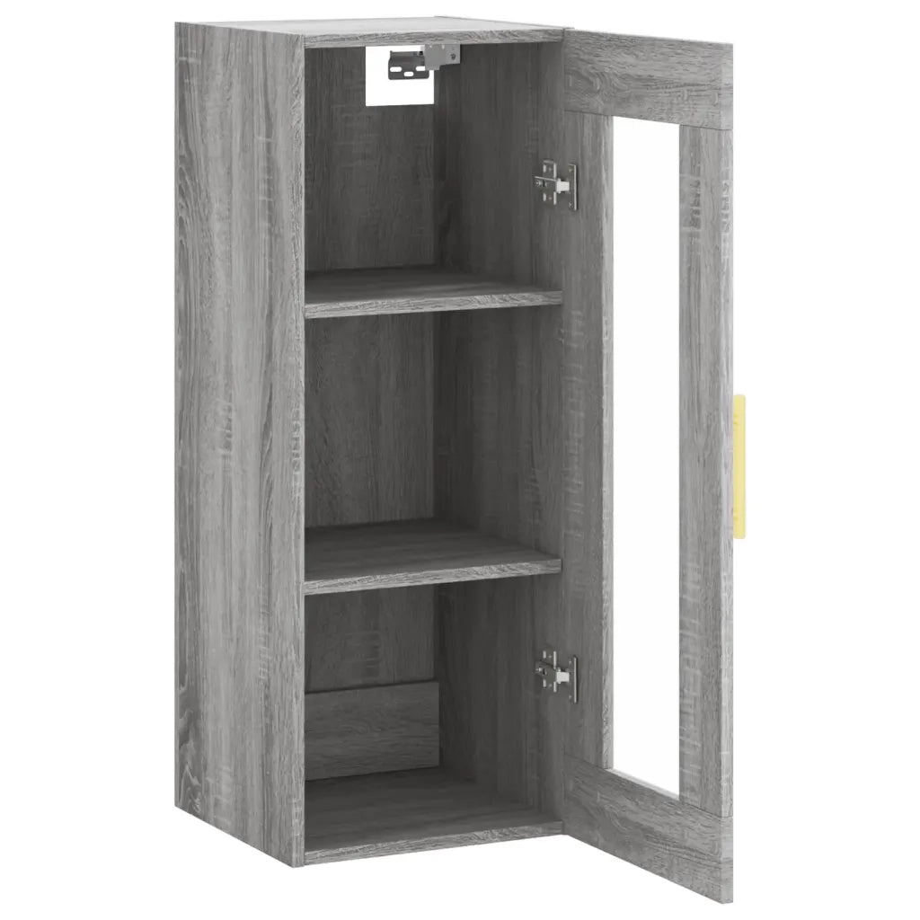 Armadietto a Muro | Mobile a Parete Grigio Sonoma 34,5x34x90 cm