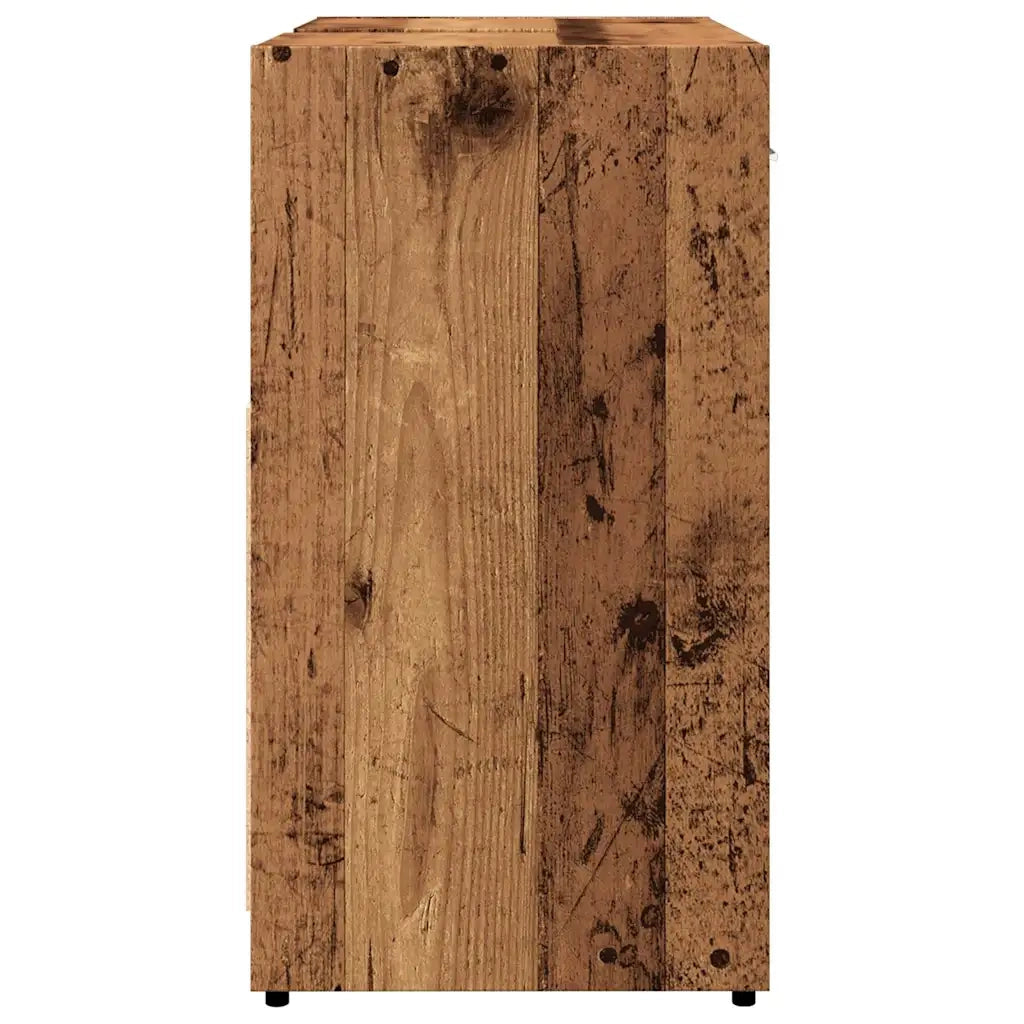 Mobile Lavabo Bagno Legno Antico 60x33x60 cm Legno Multistrato