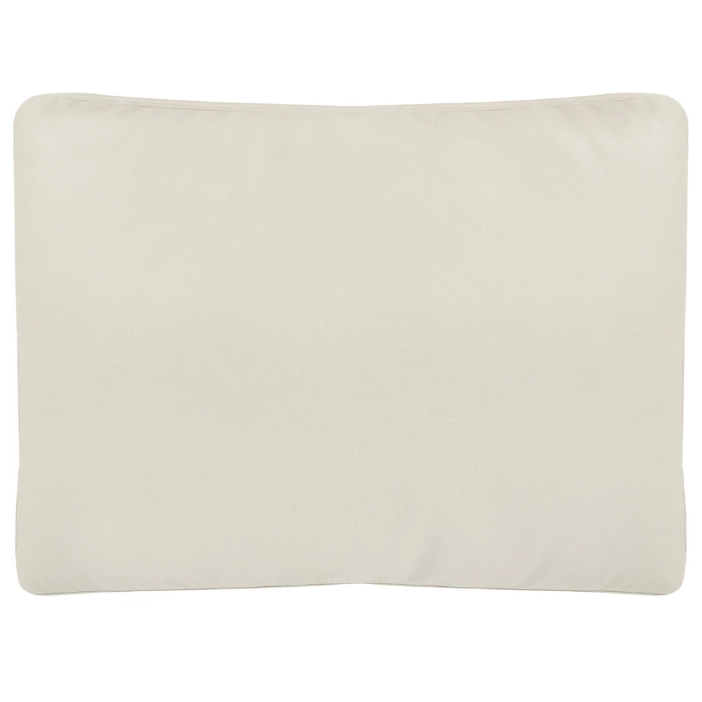 Poltrona beige chiaro imbottita in tessuto con gambe in metallo stile moderno minimalista