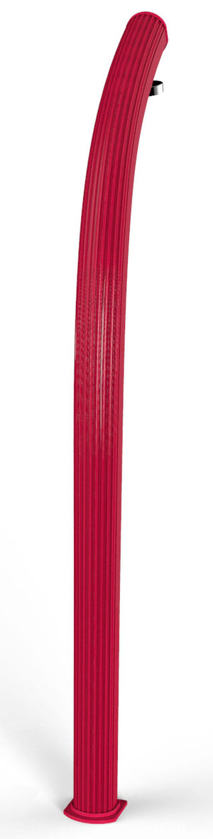 Doccia Solare da Giardino 25L Miscelatore e Lavapiedi Arkema Jolly Cherry