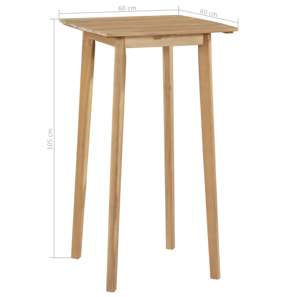 Set da Pranzo da Giardino 5 pz in Legno Massello di Acacia 44221