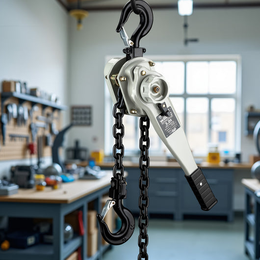 Paranco a leva 3 t x 1,5 m, paranco a catena compatto con impugnatura girevole a 360°, per lavori di sollevamento in spazi ristretti