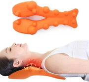 Appareto per massaggi per il trattamento del collo e della schiena superiore con punti di acupressione. Facile da utilizzare a casa.