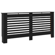 Copertura per Radiatore Nera 172x19x81,5 cm in MDF CFW7986908