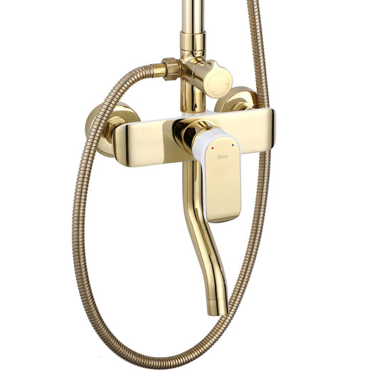 Set Doccia Rea Bloom White Gold