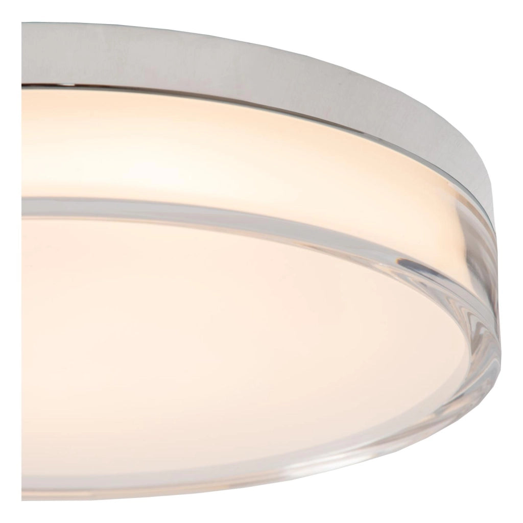 Plafoniera LED tonda argento IP44 Lucide PLANO 16W