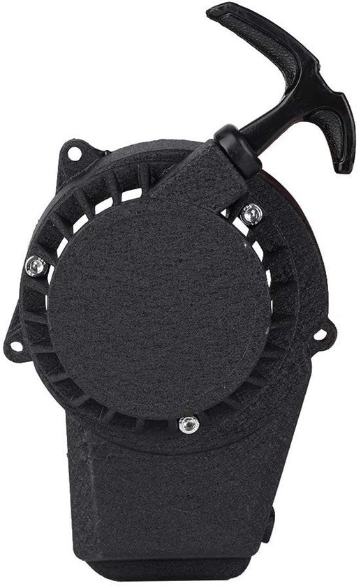 Avviamento Manuale - Adatto per Motocicletta da Pocherella/ATV - Alta Qualità Alluminio - Motore a 2 Tempi 47 - Nero - Lunga Durata - Avviamento Elettrico