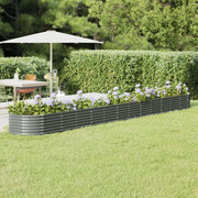 Vaso Giardino Acciaio Verniciato a Polvere 512x80x36 cm Grigio