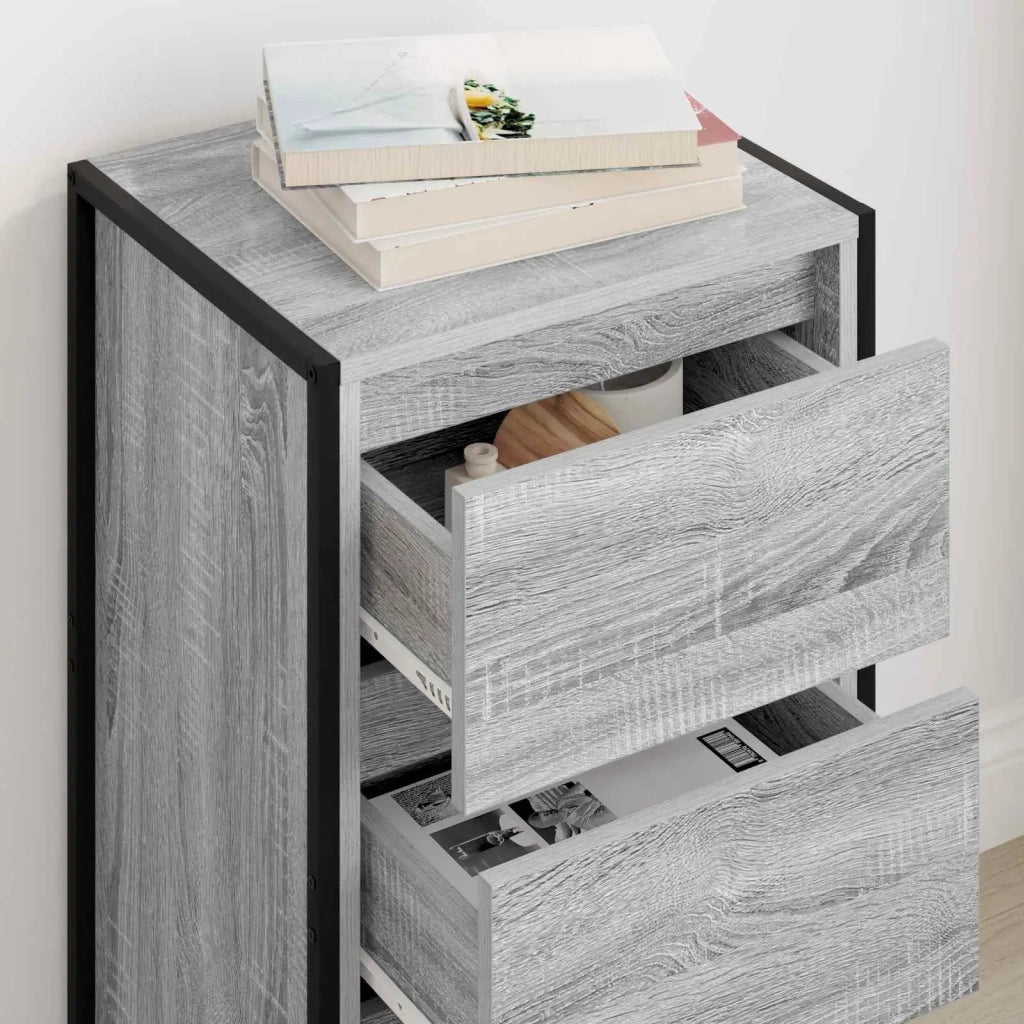 Credenza Grigio Sonoma 42 x 36 x 75.5 cm Legno multistrato 886549