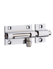 Chiusura a chiavistello per porta,  ottone cromato,  Ø 8mm, 50x30mm - THIRARD