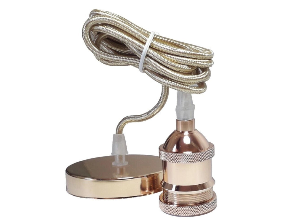 Lampadario a sospensione E27 portalampada pendente vintage industriale  2M-O
