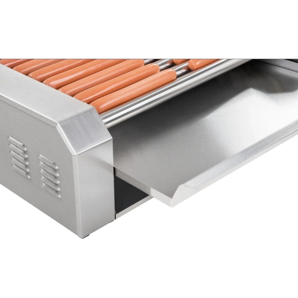 Macchina professionale per hot dog in acciaio inox per 20 salsicce 2200 watt 3614096