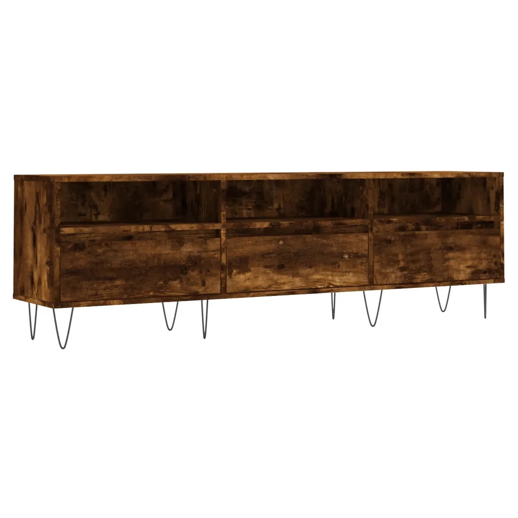 Mobile Porta TV Rovere Fumo 150x30x44,5 cm in Legno Multistratocod mxl 104897