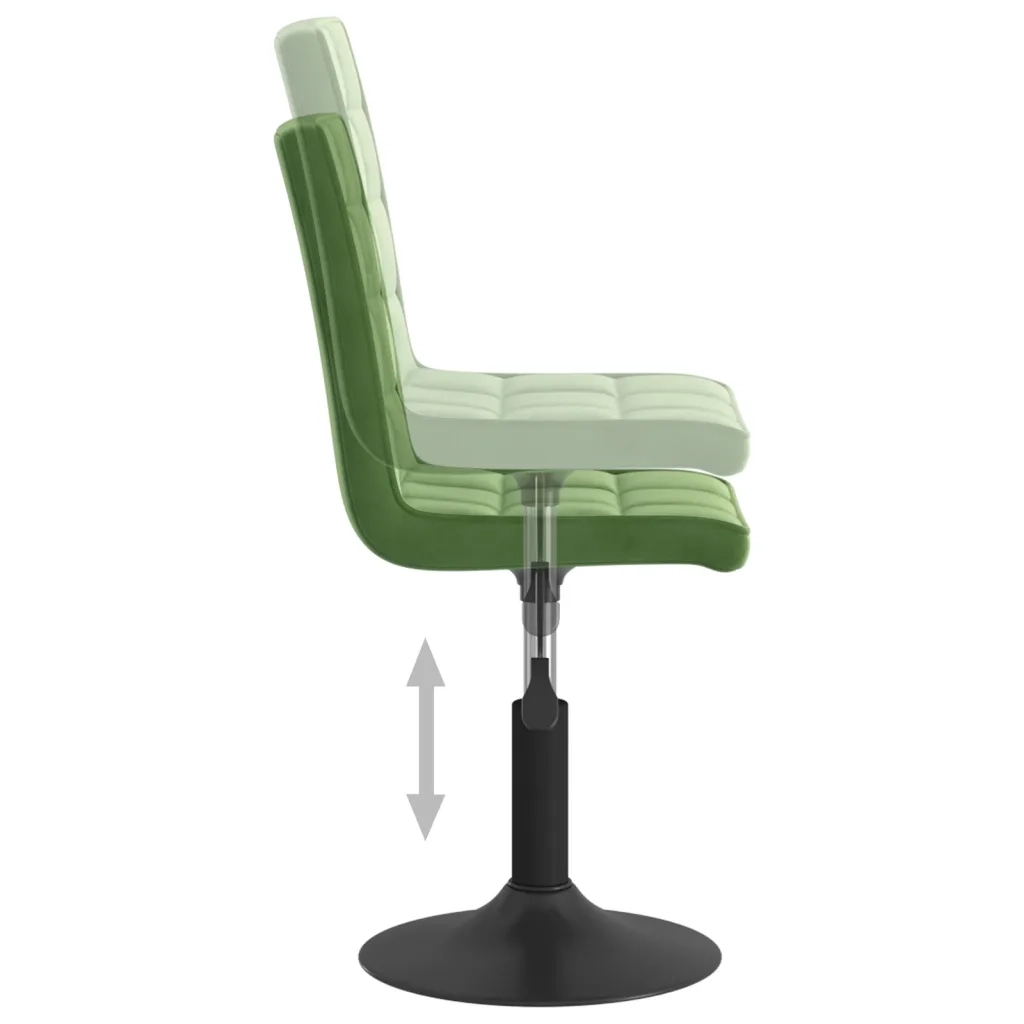 Sedie da Pranzo Girevoli 4 pz Verde Scuro in Velluto 3089292